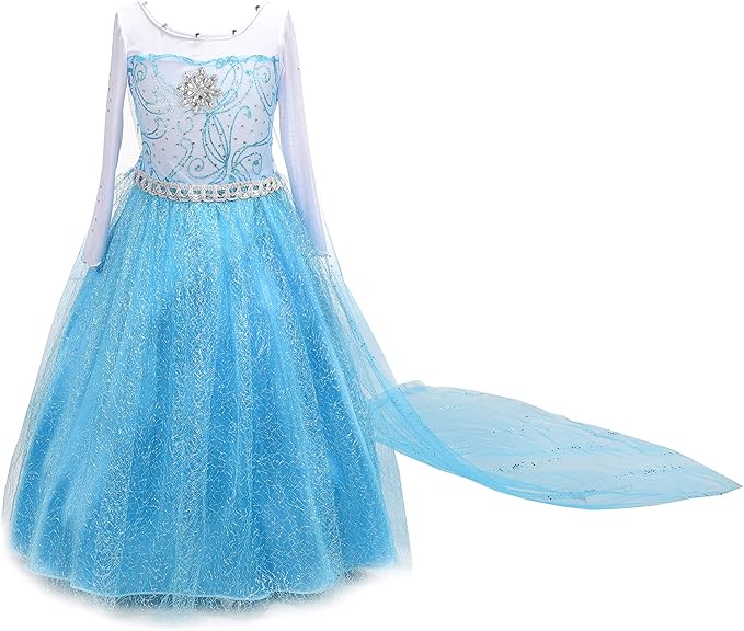 Dressy Daisy Toddler Little Girls' Ice Princess Dress Costume Birthday Halloween Christmas Fancy Party Dresses