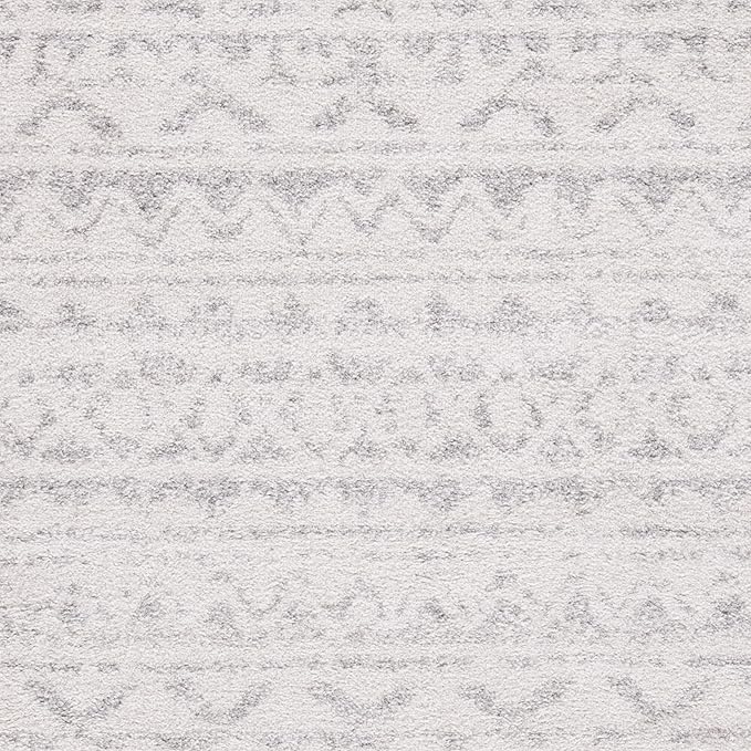 SAFAVIEH Adirondack Collection Accent Rug - 3' x 5', Ivory & Silver, Moroccan Boho Distressed Design, Non-Shedding & Easy Care, Ideal for High Traffic Areas in Entryway, Living Room, Bedroom (ADR119A)