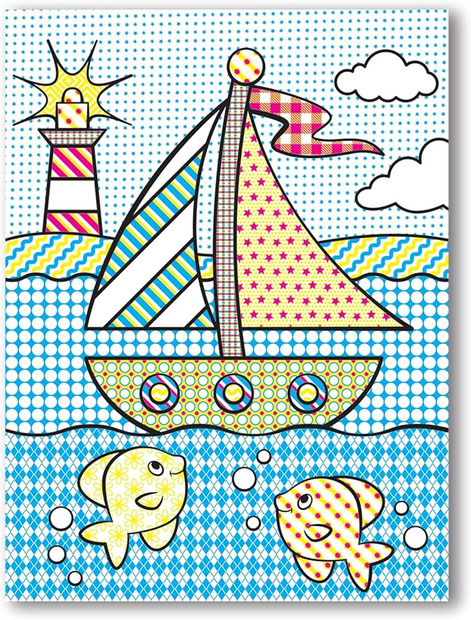 Melissa & Doug My First Paint With Water Kids' Art Pad With Paintbrush - Pirates, Space, Construction, and More