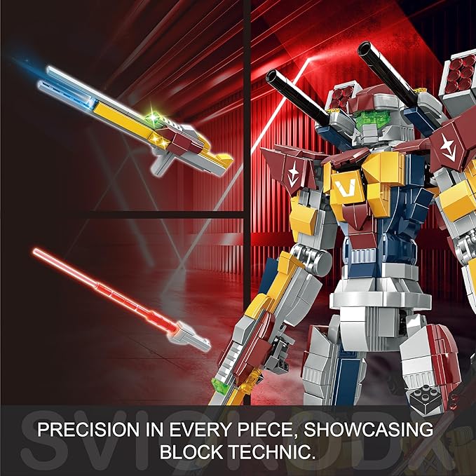 SVIOKODX Mecha Building Block Sets,Bladed Attacker Robot Model Kits for Adults,Cool Bricks Mech，Collectible Kits for Kids Boys 8+ (1099 PCS)