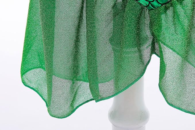 Little Girl Luxury Mermaid Costume Princess Dress for Girls with Accessories