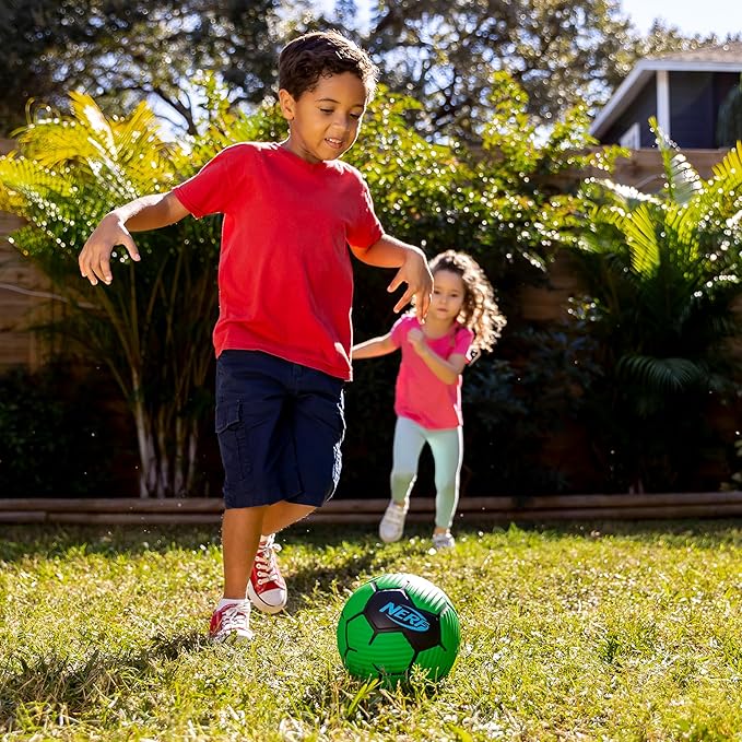 Nerf Kids Foam Mini Soccer Ball - Proshot Youth Soft Mini Foam Soccer Ball - 7" Inch Indoor + Outdoor for Kids - Fun Toy for Practice + Games