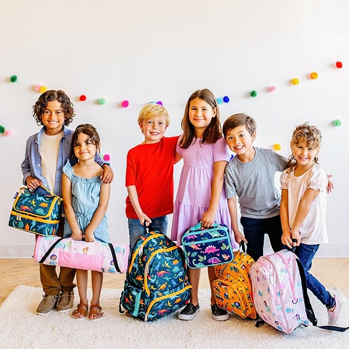 Wildkin Kids Insulated Lunch Box Bag for Boys & Girls, Reusable Kids Lunch Box is Perfect for Early Elementary Daycare School Travel, Ideal for Hot or Cold Snacks & Bento Boxes (Peace Signs)