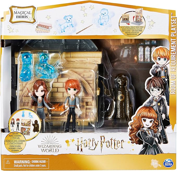 Wizarding World Harry Potter, Room of Requirement 2-in-1 Transforming Playset with 2 Exclusive Figures and 3 Accessories, Kids Toys for Ages 5 and up