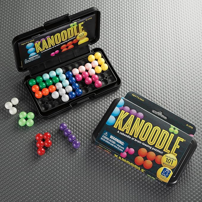 Educational Insights Kanoodle 3D Brain Teaser Puzzle for Ages 7+ Brain Games for Kids and Adults, Travel Games