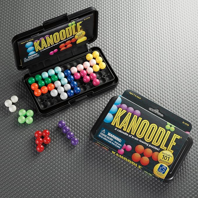 Educational Insights Kanoodle 3D Brain Teaser Puzzle for Ages 7+ Brain Games for Kids and Adults, Travel Games