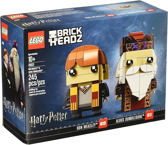 Limited Edition LEGO 41621 BrickHeadz Ron Weasley & Albus Dumbledore Building Kit 245 Piece