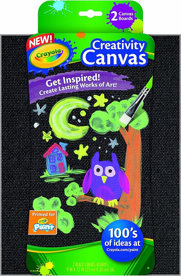 Crayola Paint Canvas Sets, Black