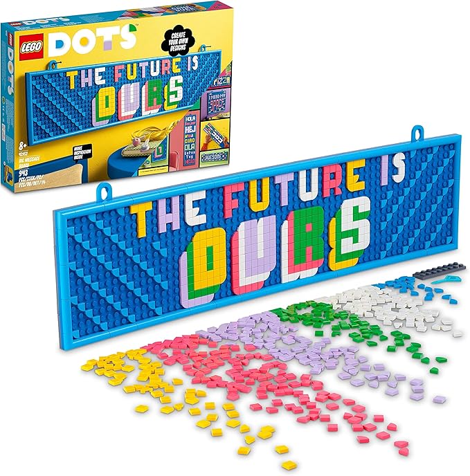 LEGO® DOTS Big Message Board 41952 DIY Craft Decoration Kit; A Customizable Canvas Designed for Kids Aged 8+