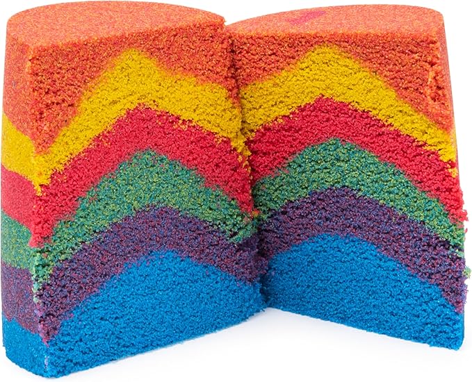 Kinetic Sand, Rainbow Mix Set with 3 Colors of Kinetic Sand (13.5oz) and 6 Tools, Play Sand Sensory Toys for Kids Ages 3 and up