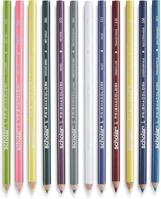Prismacolor Scholar Colored Pencils, Adult Coloring, 60 Pack