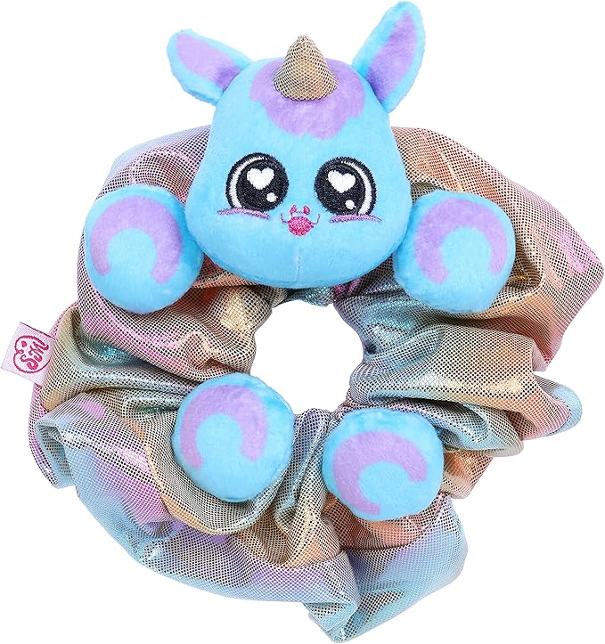 Scrunchmiez Giantz, These Cute Oversized scrunchies Magically Transform from Hair Accessory to Lovable Plush Collectible Friend and Backpack Clip! - Maya The Unicorn