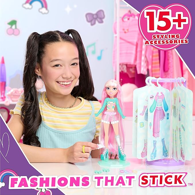 Just Play Style Bae Kiki 10-Inch Fashion Doll and Accessories, 28-Pieces, Kids Toys for Ages 4 Up