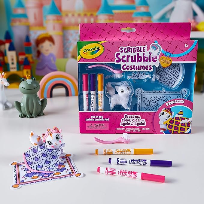 Crayola Scribble Scrubbie Pets Princess Playset, Kids Toys, Gift for Girls & Boys