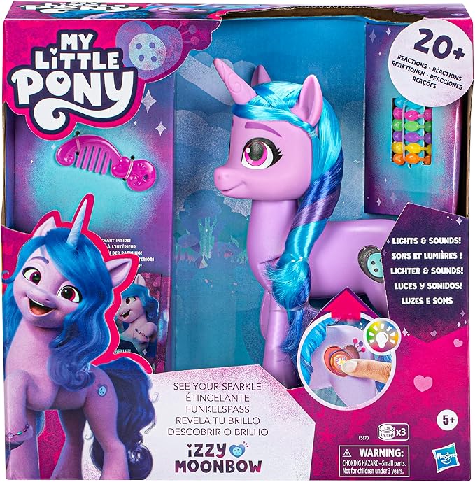 My Little Pony Toys: Make Your Mark Izzy Moonbow See Your Sparkle with Sounds, Music, and Lights