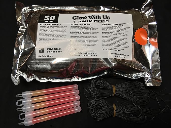 Glow Sticks Bulk Wholesale, 500 4” Orange Glow Stick Light Sticks. Bright Color, Kids Love Them! Glow 8-12 Hrs, 2-Year Shelf Life, Sturdy Packaging, GlowWithUs Brand…