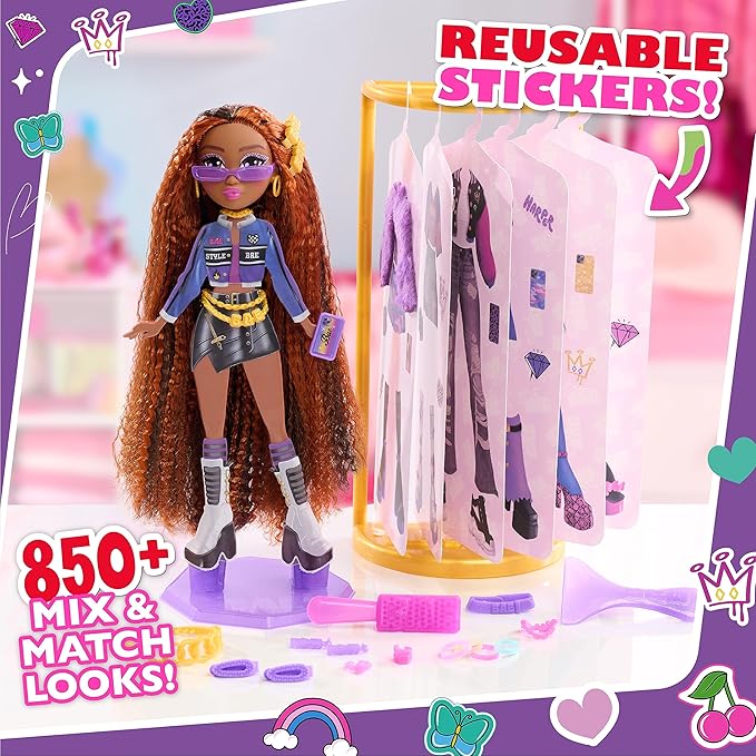 Just Play Style Bae Harper 10-Inch Fashion Doll and Accessories, 28-Pieces, Kids Toys for Ages 4 Up