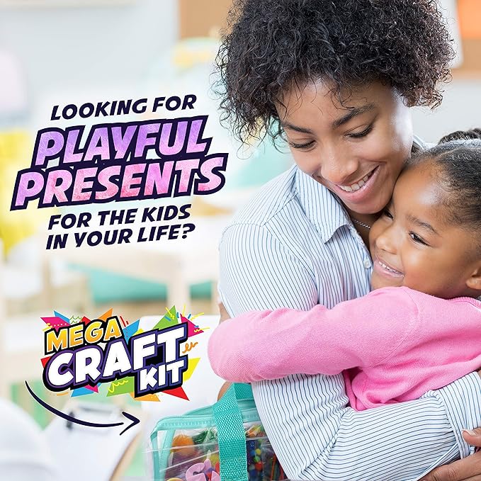 Mega Arts and Crafts Kit for Kids Age 4-8 - Toddler Art Supplies for Preschool, Kindergarten, Homeschool Projects