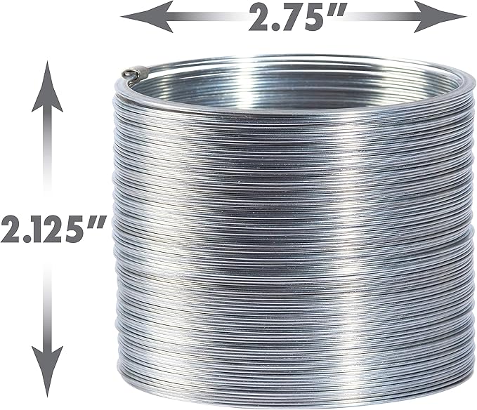 The Original Slinky Walking Spring Toy, 2.75-inch Diameter Metal Slinky, Fidget Toys