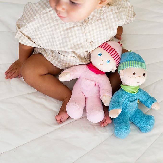 HABA Doll Snug Up Luisa My First Baby Doll, Machine Washable & Safe for Birth & Up, Baby Dolls, Newborn Toys, Baby Girl Gifts