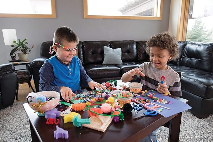 Creativity Street Pom Pons 100-Piece x 1 Inch, Brown