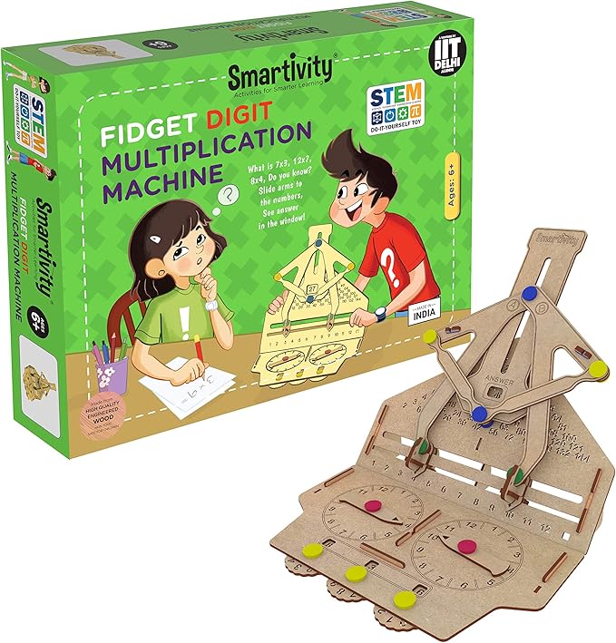 Smartivity Fantastic Optics Kaleidoscope for 6+ Years Boys and Girls, STEM, Learning, Educational and Construction Activity Toy Gift (Multi-Color) (Multiplication Machine)