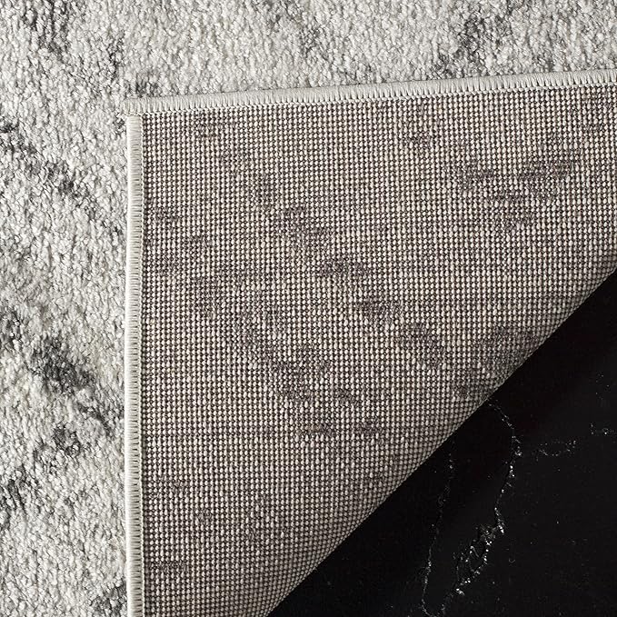 SAFAVIEH Adirondack Collection Runner Rug - 2'6" x 20', Light Grey & Grey, Modern Diamond Distressed Design, Non-Shedding & Easy Care, Ideal for High Traffic Areas in Living Room, Bedroom (ADR131C)