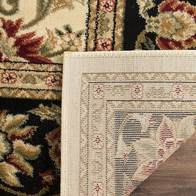 SAFAVIEH Lyndhurst Collection Runner Rug - 2'3" x 20', Ivory & Black, Traditional Oriental Design, Non-Shedding & Easy Care, Ideal for High Traffic Areas in Living Room, Bedroom (LNH212B)