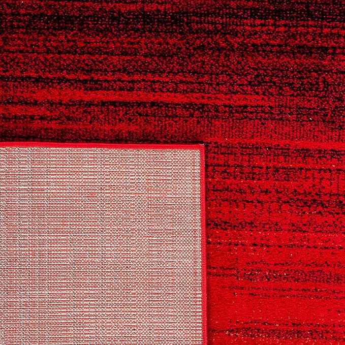 SAFAVIEH Adirondack Collection Accent Rug - 3' x 5', Red & Black, Modern Ombre Design, Non-Shedding & Easy Care, Ideal for High Traffic Areas in Entryway, Living Room, Bedroom (ADR142Q)