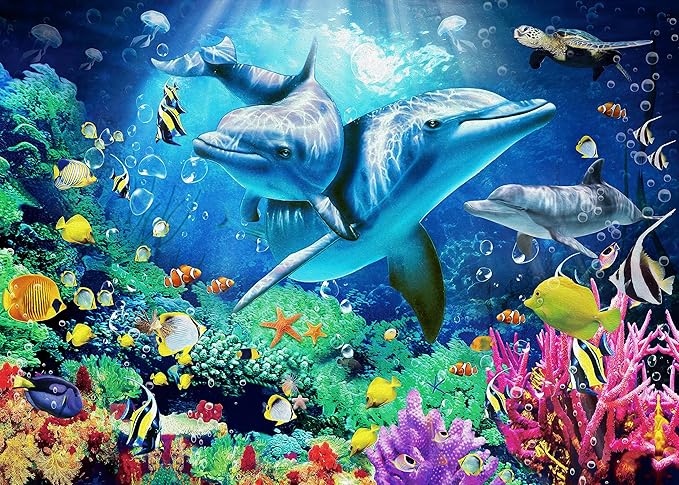 Nattork Jigsaw Puzzles 500 Pieces for Adults, Families (Sea World) Pieces Fit Together Perfectly
