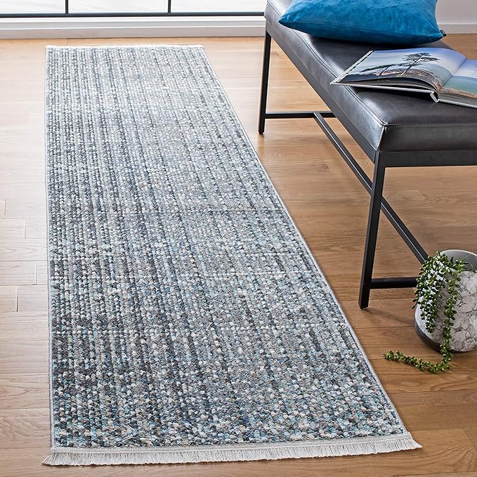 SAFAVIEH Sedona Collection Runner Rug - 2' x 8', Dark Grey & Ivory, Moroccan Boho Tribal Design, Non-Shedding & Easy Care, Ideal for High Traffic Areas in Living Room, Bedroom (SED819F)