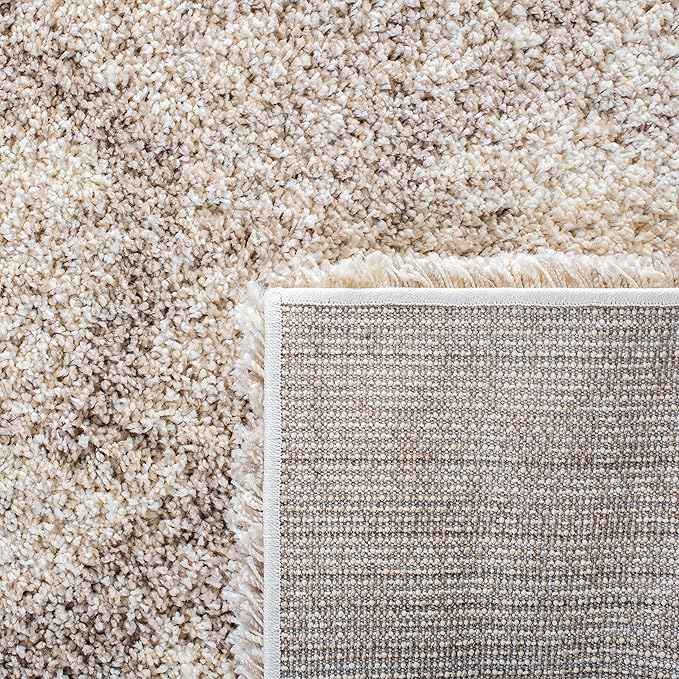 SAFAVIEH Hudson Shag Collection Runner Rug - 2'3" x 8', Multi Ivory & Beige, Moroccan Design, Non-Shedding & Easy Care, 2-inch Thick Ideal for High Traffic Areas in Living Room, Bedroom (SGH284E)