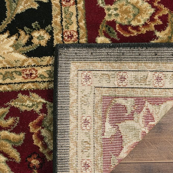 SAFAVIEH Lyndhurst Collection Runner Rug - 2'3" x 12', Black & Red, Traditional Oriental Design, Non-Shedding & Easy Care, Ideal for High Traffic Areas in Living Room, Bedroom (LNH212G)