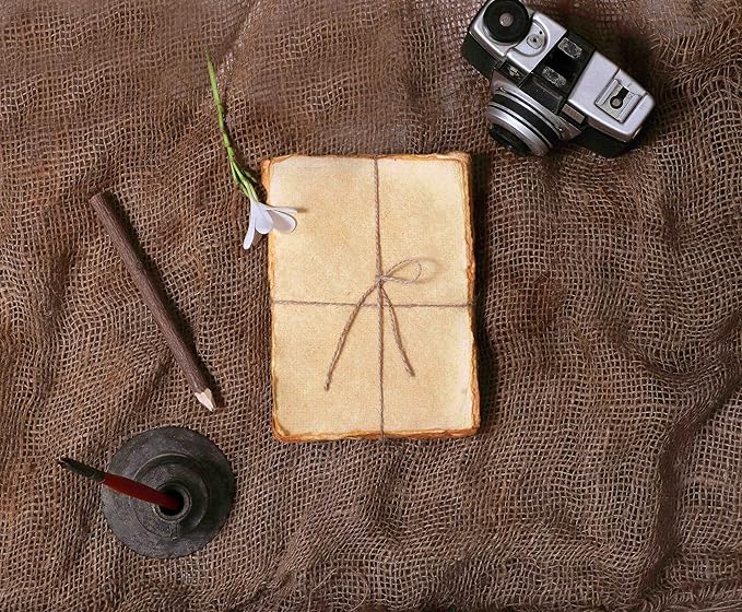 50 Pack Cotton Watercolor Paper with Deckle Edge 200 GSM Rough Textured Watercolor Paper for Writing (Anique, 9x12)