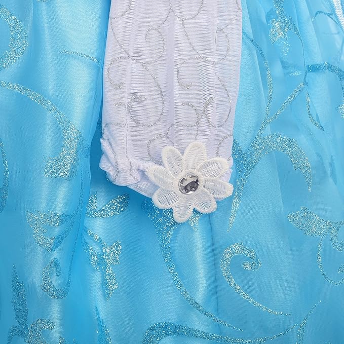 Dressy Daisy Toddler Little Girls' Ice Princess Dress Costume Birthday Halloween Christmas Fancy Party Dresses