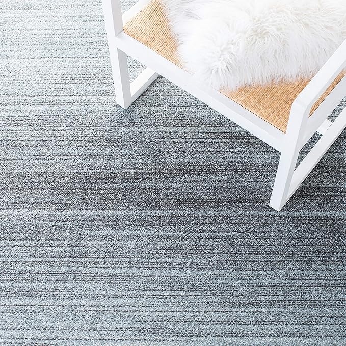 SAFAVIEH Adirondack Collection Accent Rug - 4' x 6', Grey & Light Grey, Modern Ombre Design, Non-Shedding & Easy Care, Ideal for High Traffic Areas in Entryway, Living Room, Bedroom (ADR142G)