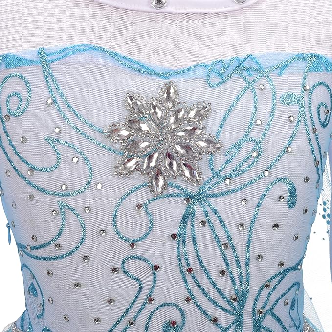 Dressy Daisy Toddler Little Girls' Ice Princess Dress Costume Birthday Halloween Christmas Fancy Party Dresses