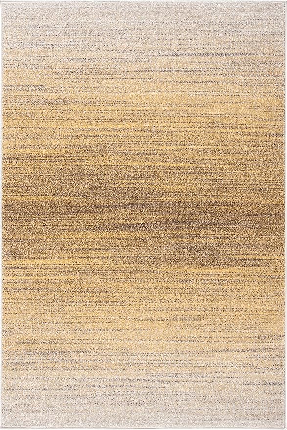 SAFAVIEH Adirondack Collection Accent Rug - 2'6" x 4', Gold & Ivory, Modern Ombre Design, Non-Shedding & Easy Care, Ideal for High Traffic Areas in Entryway, Living Room, Bedroom (ADR142D)