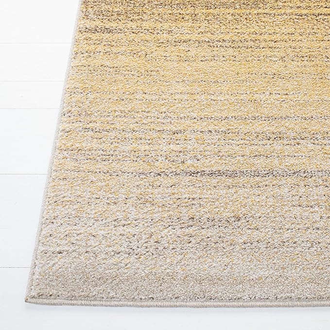 SAFAVIEH Adirondack Collection Accent Rug - 4' x 6', Gold & Ivory, Modern Ombre Design, Non-Shedding & Easy Care, Ideal for High Traffic Areas in Entryway, Living Room, Bedroom (ADR142D)