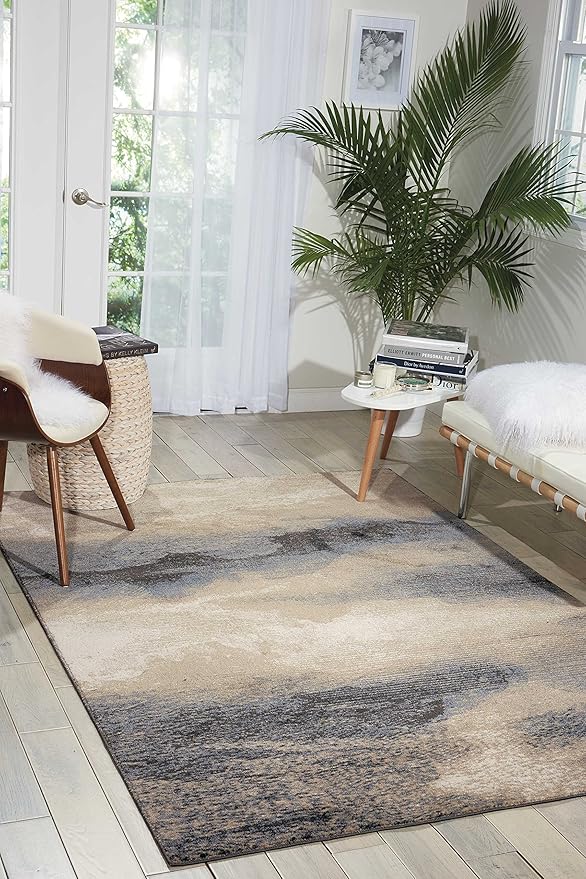 Nourison Maxell Nourison 2'2" x 3'9" Area Rug, Easy-Cleaning, Non Shedding, Bed Room, Living Room, Dining Room, Kitchen (2x4)