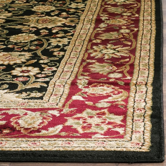 SAFAVIEH Lyndhurst Collection Runner Rug - 2'3" x 8', Black & Red, Traditional Oriental Design, Non-Shedding & Easy Care, Ideal for High Traffic Areas in Living Room, Bedroom (LNH212G)