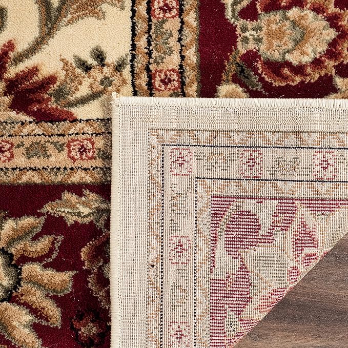 SAFAVIEH Lyndhurst Collection Runner Rug - 2'3" x 6', Ivory & Red, Traditional Oriental Design, Non-Shedding & Easy Care, Ideal for High Traffic Areas in Living Room, Bedroom (LNH212K)