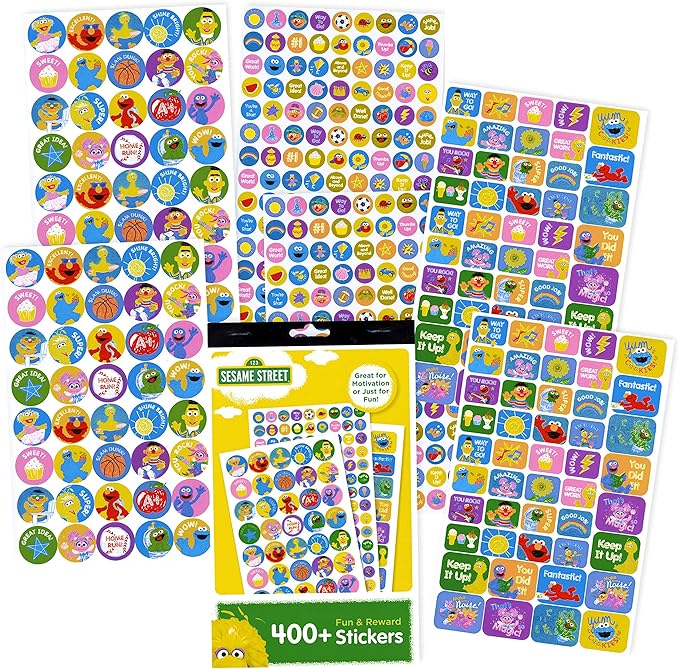 Disney Studios Sesame Street Elmo Coloring Book with Sesame Street Stickers Bundle