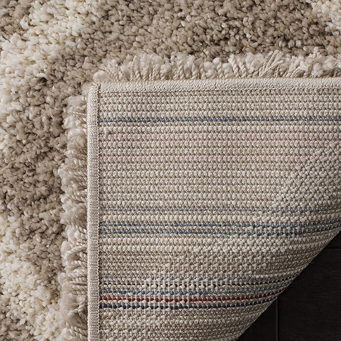 SAFAVIEH Hudson Shag Collection Runner Rug - 2'3" x 14', Beige & Ivory, Moroccan Trellis Design, Non-Shedding & Easy Care, 2-inch Thick Ideal for High Traffic Areas in Living Room, Bedroom (SGH283S)