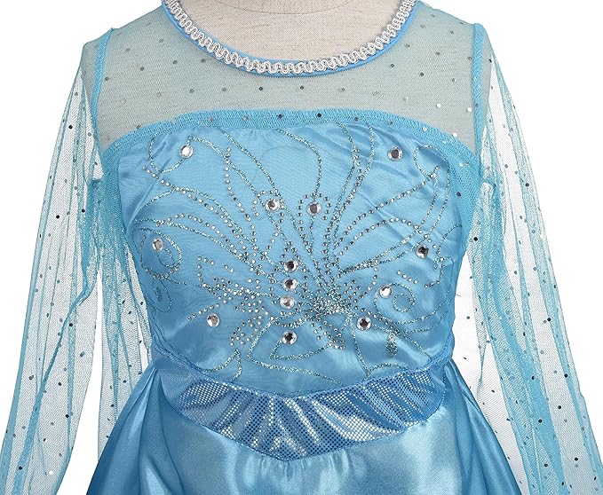 Dressy Daisy Toddler Little Girls' Ice Princess Dress Costume Birthday Halloween Christmas Fancy Party Dresses