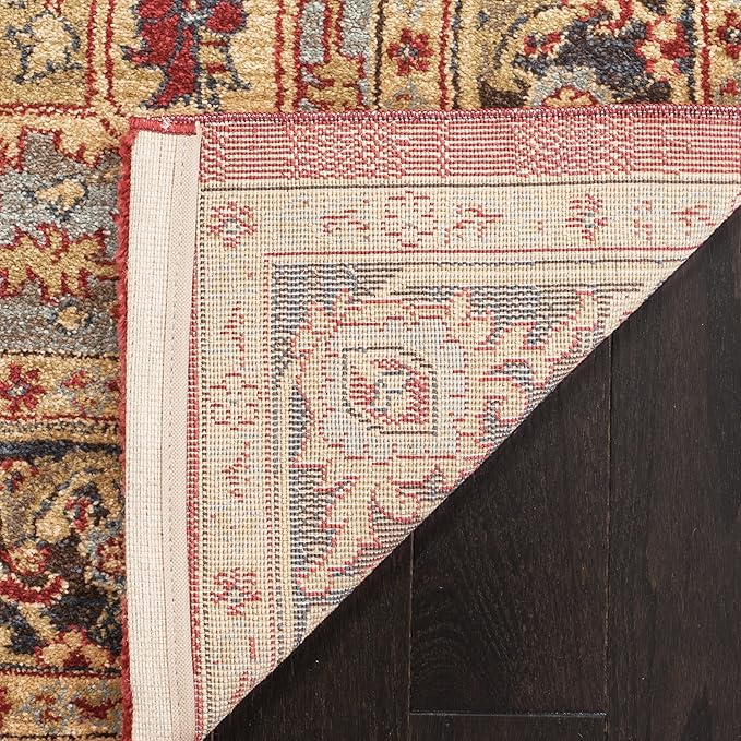 SAFAVIEH Mahal Collection 9' x 12' Natural Navy MAH625B Traditional Oriental Non-Shedding Living Room Bedroom Dining Home Office Area Rug