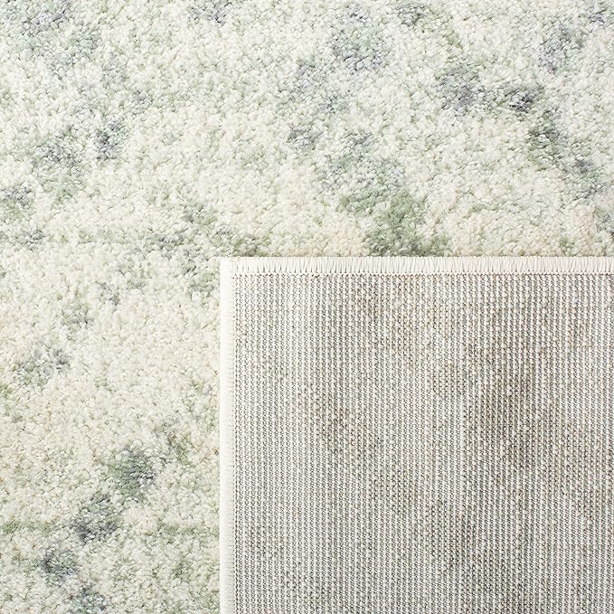 SAFAVIEH Adirondack Collection Accent Rug - 4' x 6', Ivory & Green, Modern Distressed Design, Non-Shedding & Easy Care, Ideal for High Traffic Areas in Entryway, Living Room, Bedroom (ADR131X)