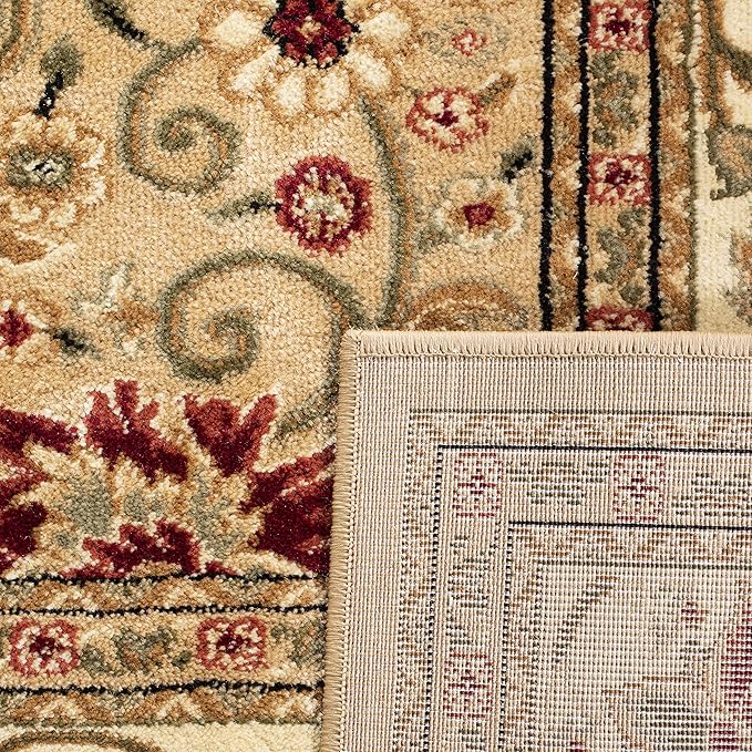 SAFAVIEH Lyndhurst Collection Runner Rug - 2'3" x 14', Beige & Ivory, Traditional Oriental Design, Non-Shedding & Easy Care, Ideal for High Traffic Areas in Living Room, Bedroom (LNH212D)