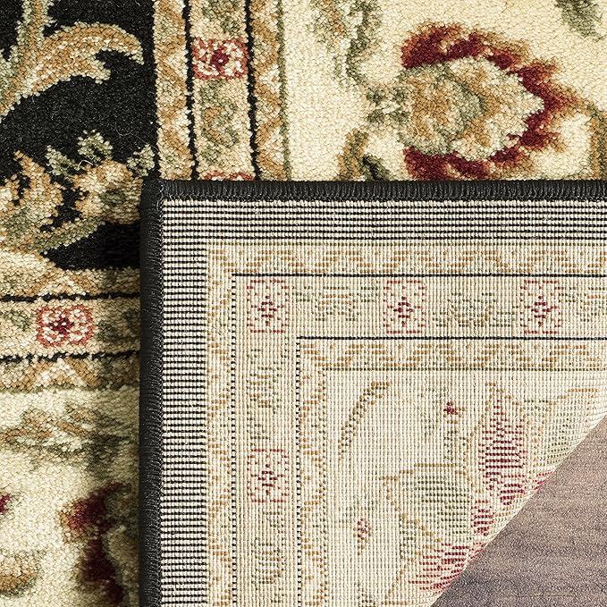 SAFAVIEH Lyndhurst Collection Runner Rug - 2'3" x 18', Black & Ivory, Traditional Oriental Design, Non-Shedding & Easy Care, Ideal for High Traffic Areas in Living Room, Bedroom (LNH212A)