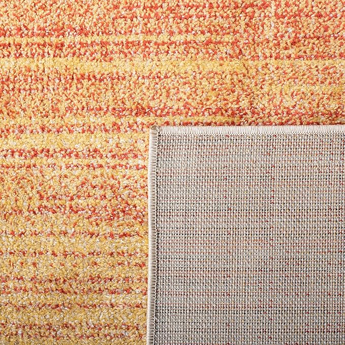 SAFAVIEH Adirondack Collection Runner Rug - 2'6" x 8', Orange & Red, Modern Ombre Design, Non-Shedding & Easy Care, Ideal for High Traffic Areas in Living Room, Bedroom (ADR142P)